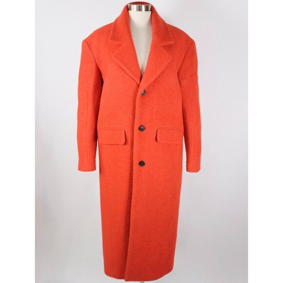 Zara Ader Error jacket coat sz XS orange topstitch oversized - Picture 1 of 11